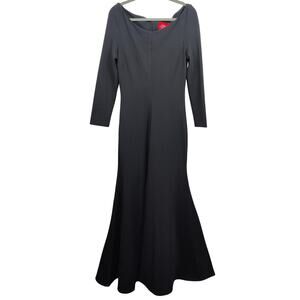 Solace London‎ Perrine Long-Sleeve Cocktail Dress Womens US 8 Black NWT Gown